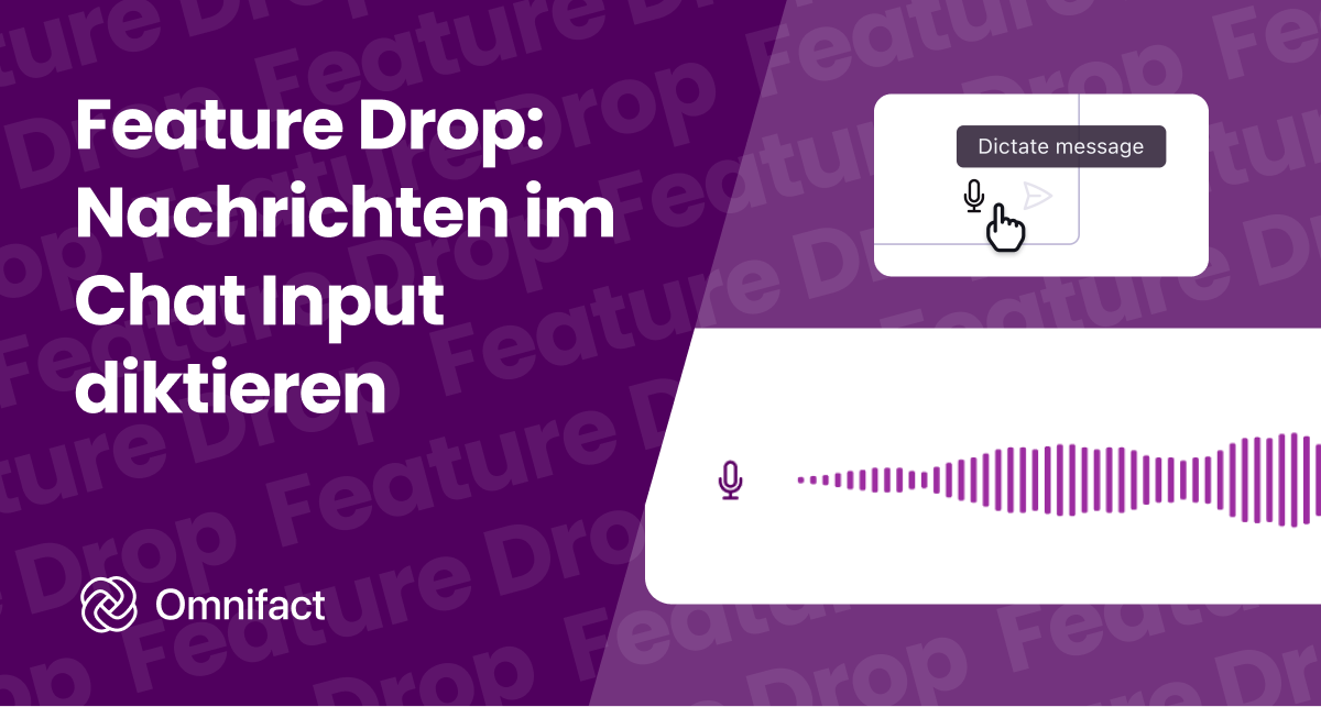 Sprechen Sie Prompts direkt in den Chat Input – mit automatischer Sprache-zu-Text-Transkription.