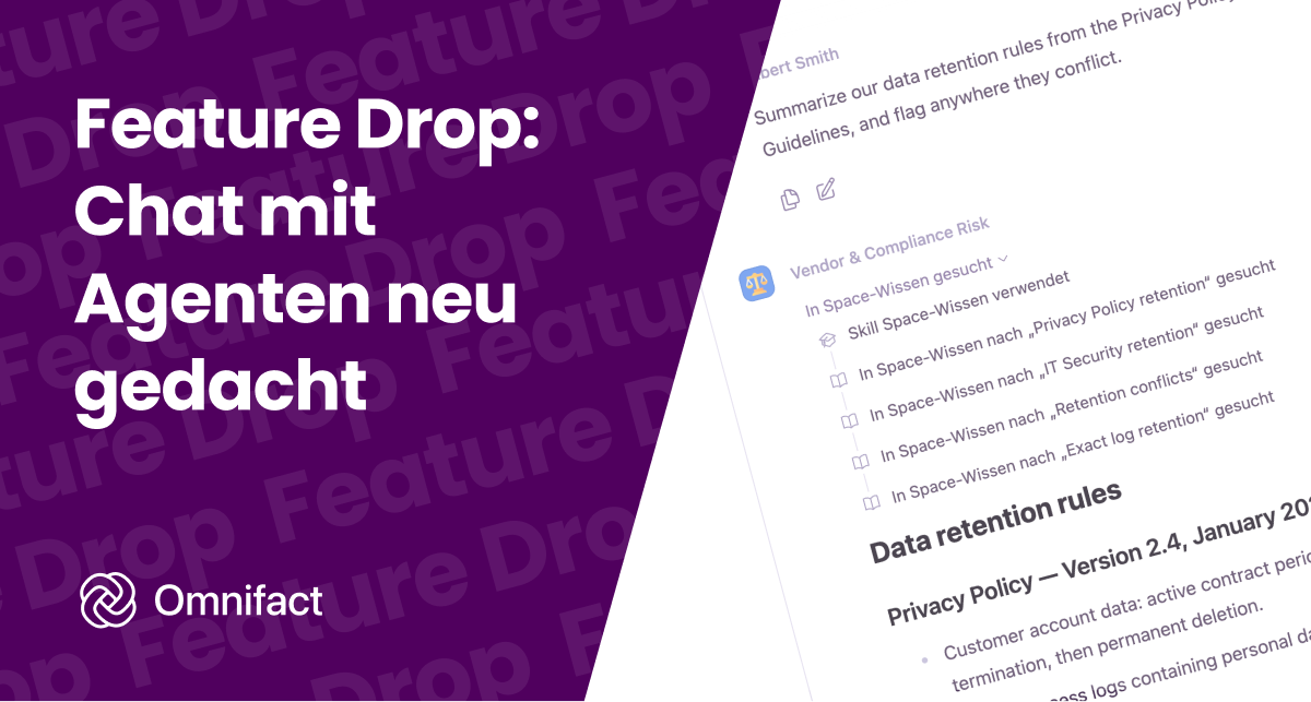 Omnifact setzt ab sofort auf autonome Agenten für mehrstufige Workflows.